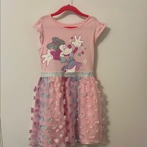 Pink Minnie Mouse Kids Dress